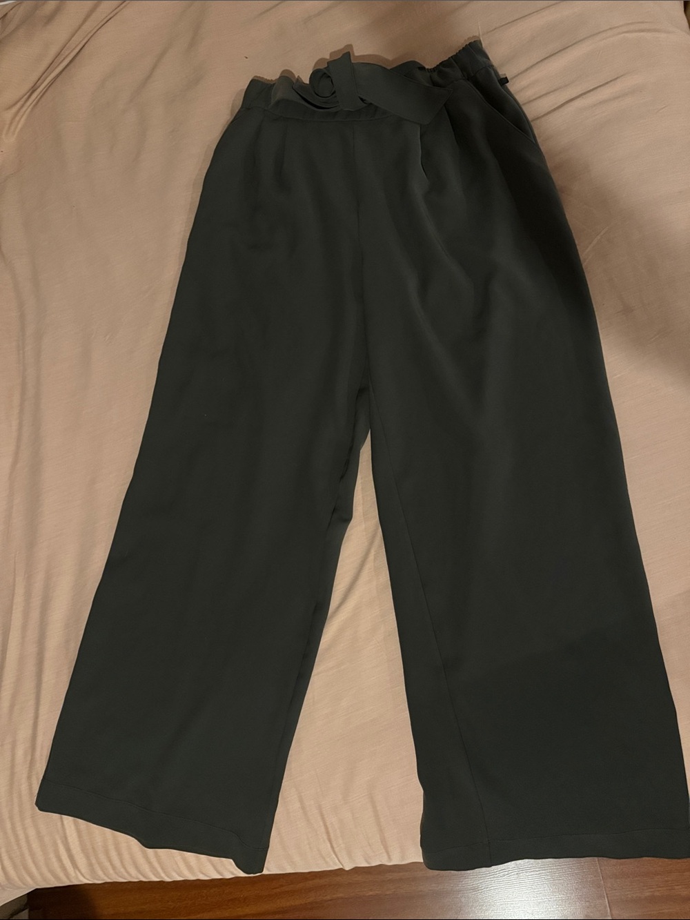 Lululemon Noir Green High Rise a wide Leg pants - Picture 5 of 9